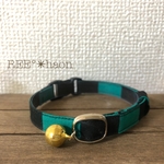 ✴︎再販✴︎猫の首輪　＼市松模様　No.74／