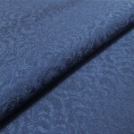 紺色 本加賀友禅 大西正廣 織柄 正絹 丹後ちりめん No.16【50cm×38cm】着物の解き 和布 silk100%