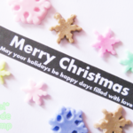 メリークリスマス 英字のみ シンプル マスキングテープ柄 ハンドメイド  スタンプ  はんこ 065