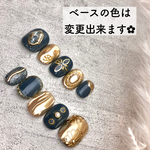 《オーダー》ニュアンスミラー和柄インディゴブルー
