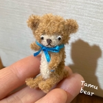 ミニチュア モールアート チビくま ブラウン テディベア モールベア**Tamu bear 