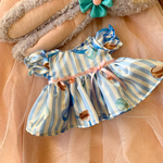 ステラルーちゃんのお洋服☆　ストライプマカロンワンピ
