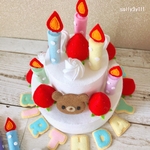 《再販3》遊べる♪飾れる♪バースデーケーキ♡フェルトままごと