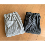☆cielsanさま☆専用カート☆ガウチョパンツ☆オーダー制作☆コットン起毛☆グレー☆ウール混ツイード☆薄グレー☆