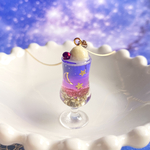 夜空のクリームソーダネックレス
