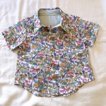 ♡リバティ♡サファリ♡シャツ♡80センチ