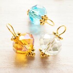 12個 14mm ガラスチャーム ゴールド ①