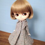 96.再出品※ブライスアウトフィット※1/6ドール服※冬服※ウール素材のフレアロングコート
