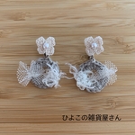 ナチュラルなイヤリング‪𓂃 𓈒𓏸