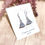 *アレルギー対応*キュービックジリルコニア💎トライアングルシンプル💖大人可愛いピアス／イヤリング*⃝̥☆