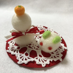 🌸セール品🌸お正月飾り(雪うさぎと鏡餅)
