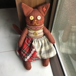 ソックモンキー　☆ ソックキャット  ☆ まったり顔のちゃいろ猫ちゃん