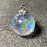 IORI resin ダイクロアート　クリア　レジンネックレス
