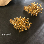 真鍮とゴールドスターピアス