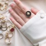 「Lion ring」🦁ライオン🦁指輪🦁アンティークボタン🦁