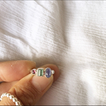 9号【サイズ調整不可】《silver925》baby stone ring＊