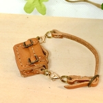 革細工　金具付きマイクロかばん　micro  bag.