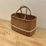 NEW✨お出かけカゴバッグ《くるみ✖️白木》