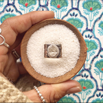 12〜14号【サイズ調整可】《silver925》herkimer diamond＊wide ring❤︎