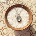  《14kgf,silver925》moss aquamarine❤︎necklace✴︎