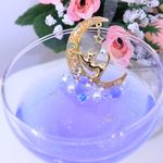 月とにゃんこ★ミッドナイトブルー★アクセサリートレー