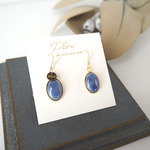 【再販売】14kgf Mini ovalピアス ～sax blue～