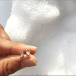《silver925,14kgf》baby herkimer diamond✴︎stud earring❤︎（イヤリング変更不可）