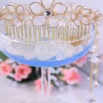 華かんざし★オパールカラー★コームタイプ
