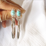 （イヤリング変更不可）《silver925》turquoise✴︎hoop earrings❤︎
