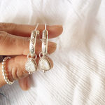 （イヤリング変更不可）《silver925》2way❤︎rainbow  moon✴︎hoop earrings❤︎