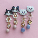 gomesu ANIMAL white ピアス/イヤリング