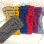 かぎ編みニットヘアバンド