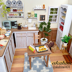 組み立て式ドールハウス2部屋＋家具セット