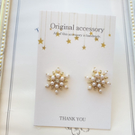 パールスノーピアス　シルバー925