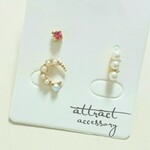 大人のミニピアス 3点セット