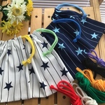 【再3】星とストライプ20×18❤️男の子ひも2本タイプにもできます⭐️コップ袋、歯ブラシ入れ、ランチョンマット入れなどに)男の子可愛い星柄