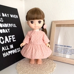 ピンクのワンピース&ヘアゴムセット ＊メルちゃん ソランちゃんの服＊