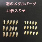 羽のメタルパーツ大小合わせて30枚