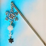 【SALE】雪の華のかんざし　(シルバー)