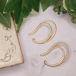 🍀再販🍀1個売り！マットゴールドのシンプルU字イヤーカフ(1個)🍀