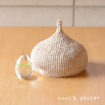 【mamyさまオーダー品】Purewool どんぐり帽子♡ （1.whip cream）