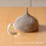 【t-o-o-m-o-oさまオーダー品】コットン どんぐり帽子♡ （4.milk tea）