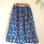 ＊safari柄 ティアードスカート(navy)＊