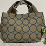 ミナペルホネン  レトロタンバリン　トートバッグ　ハンドメイド