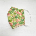 【2点限定】立体マスク☆グリーンフラワー（大人女性用サイズ）