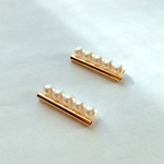 【再販】5連パールスティックピアス/イヤリング/イヤーカフ［受注制作］