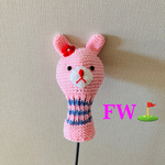 ゴルフ　ヘッドカバー　ウサギちゃん　⛳️ 手編み　