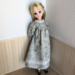 リカちゃん　ロングドレス　若葉色