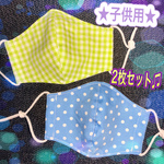 ★幼児さんサイズの立体マスク★ 2枚セット！！