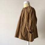 ダブルガーゼ こどもスモック　camel